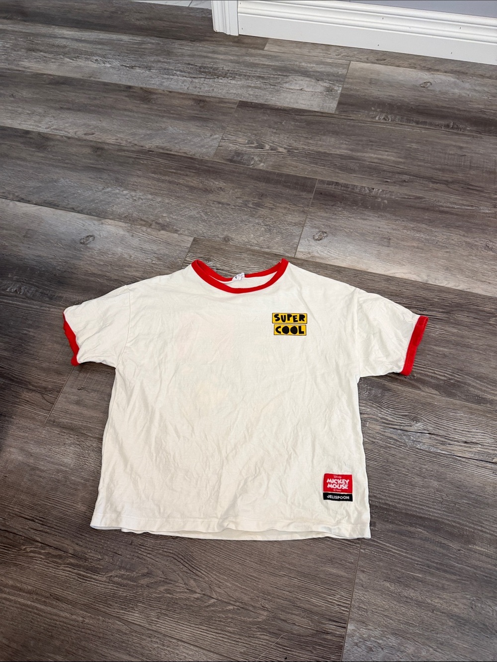 Kids White & Red 'Super Cool' Graphic Tee
